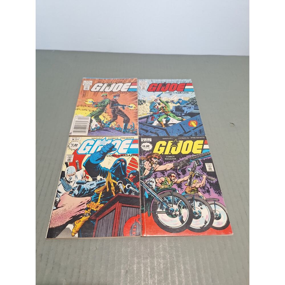 GI Joe Comics Magazine Lot Marvel #3 #6 #12 #13 Vintage 1987 - VG to VG+